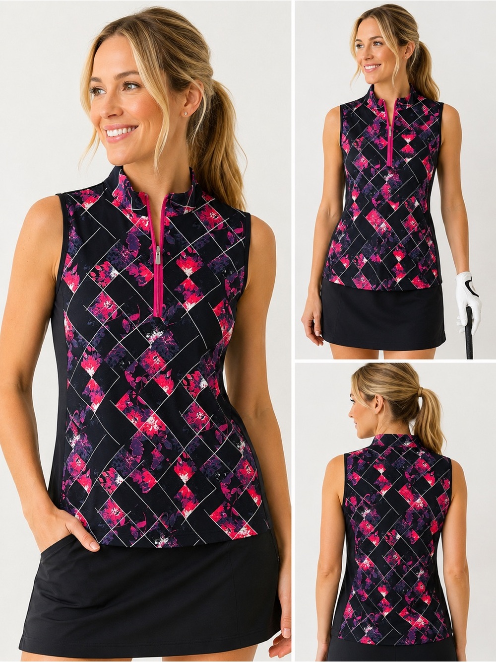 Tail Womens Golf Sleeveless Athletic Top Medium Performance Wear Tennis Resort